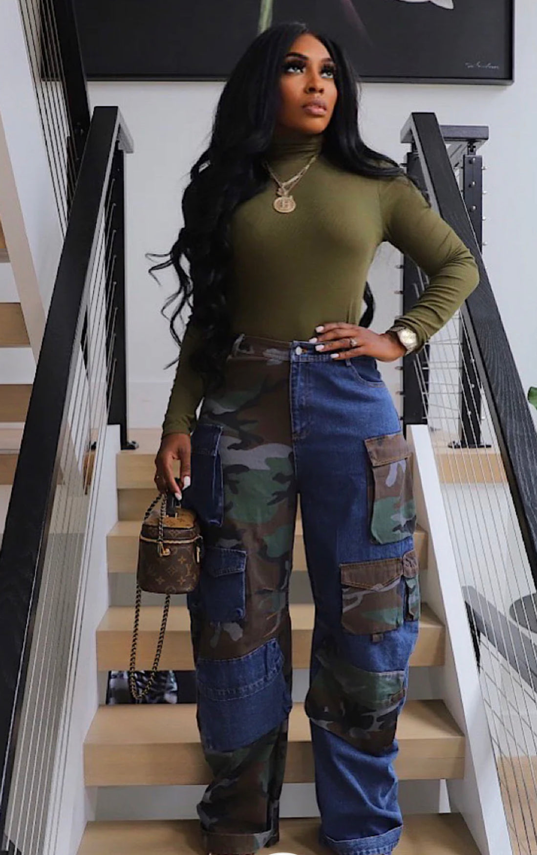 Rehab Camo Cargo Pants (Ships 9/30)