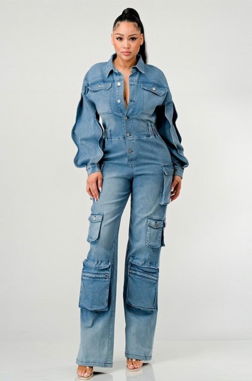Denim Love Jumpsuit (ships on 10/30)