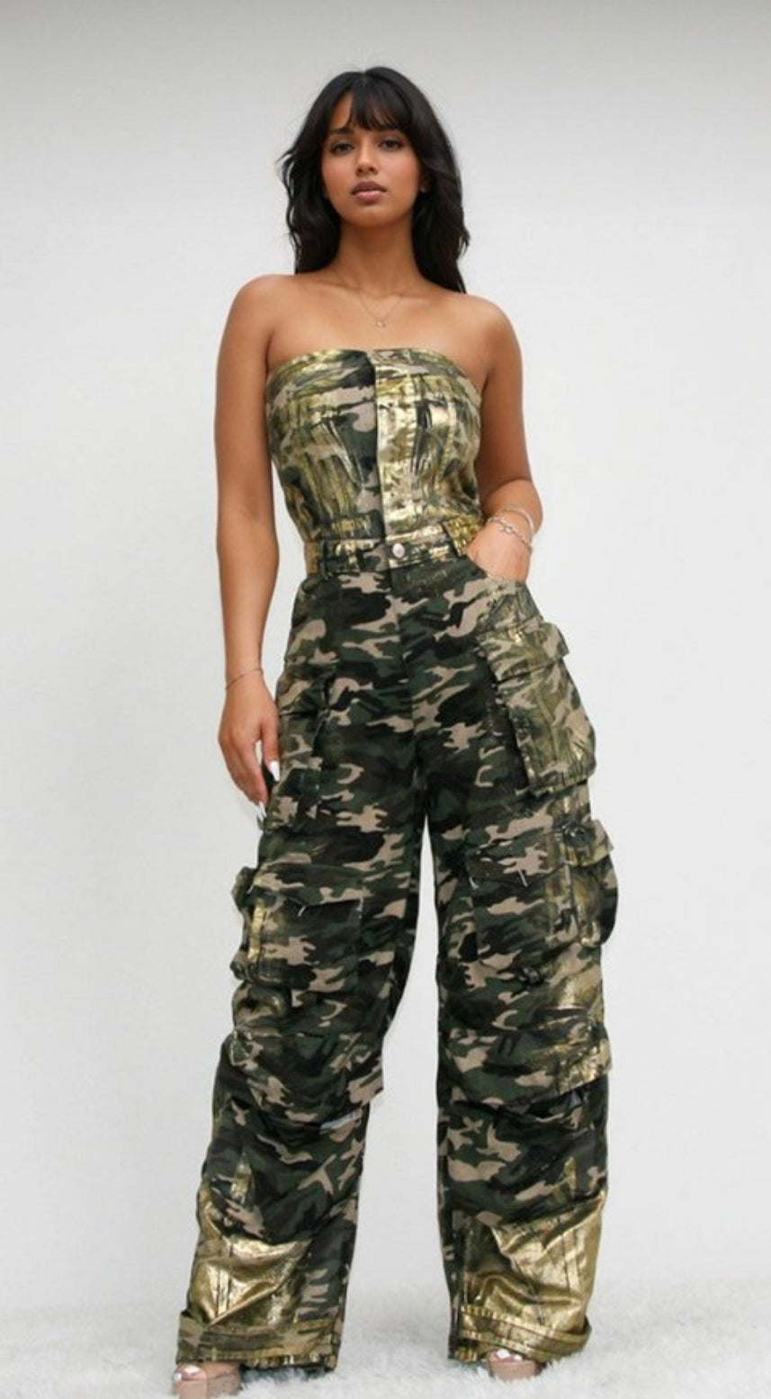 Camo Glam Jumpsuit