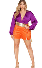 Purple and Gold Romper