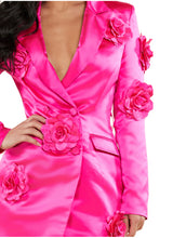Hot Pink Blazer Dress