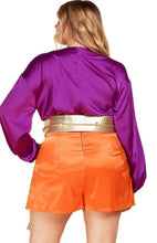 Purple and Gold Romper