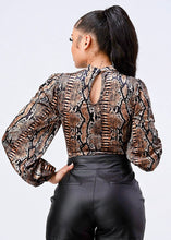 Sassy Snake Print Bodysuit