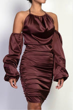 Cocoa Satin Dress