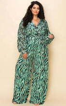 Sage Animal Craze Jumpsuit
