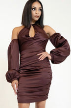 Cocoa Satin Dress