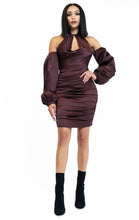Cocoa Satin Dress