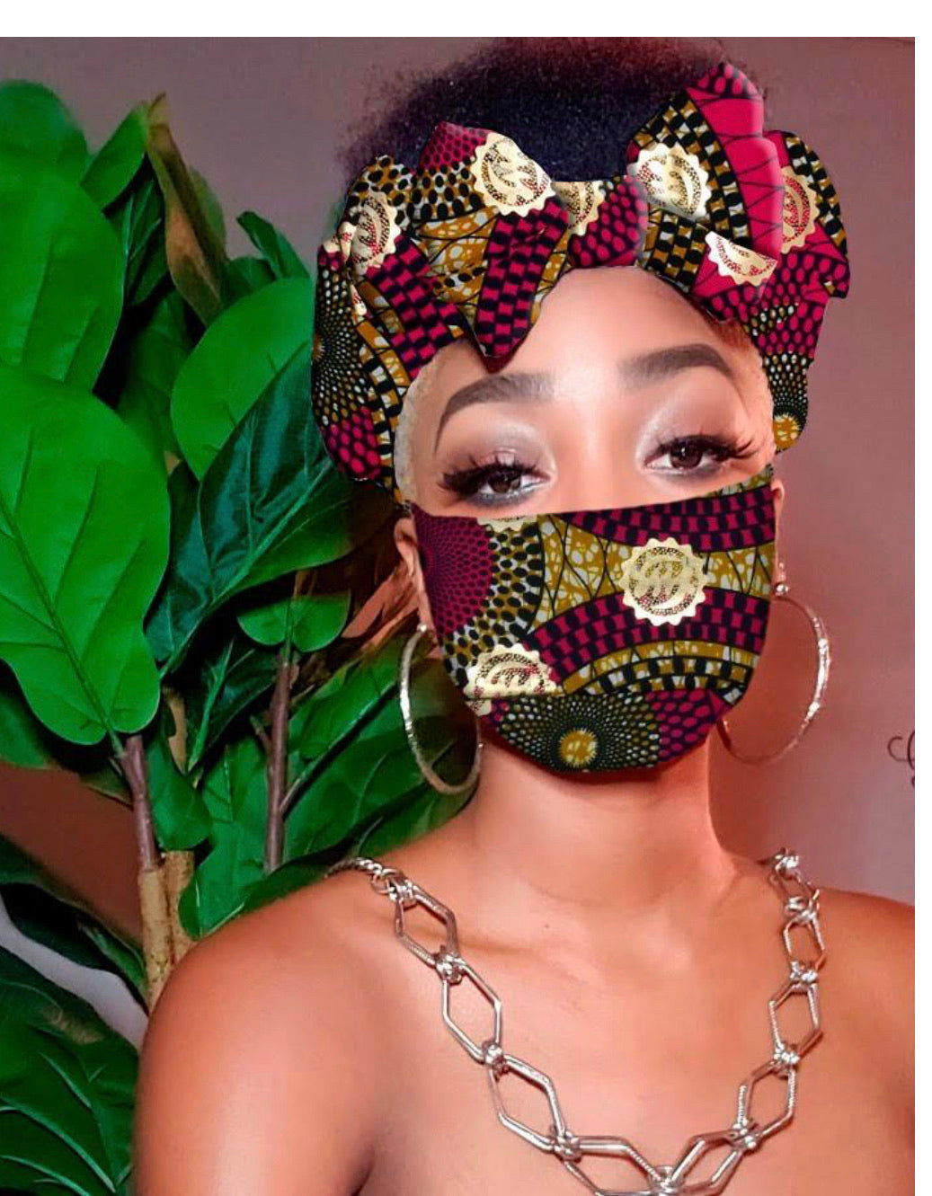 Pink Gye Nyame Face Mask