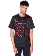 Black and Red Ankara Royalty Top