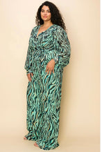 Sage Animal Craze Jumpsuit