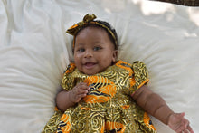 Cranes in the Sky Gold Osikani Dress