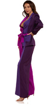 Color Purple Block Suit