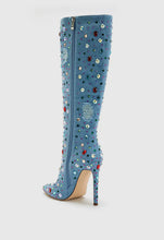 Jeweled Azalea Wang Denim Boots (Available March 4)