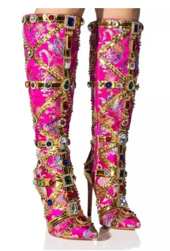 Berkeley Pink Azalea Wang Boots (March 4)