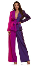 Color Purple Block Suit