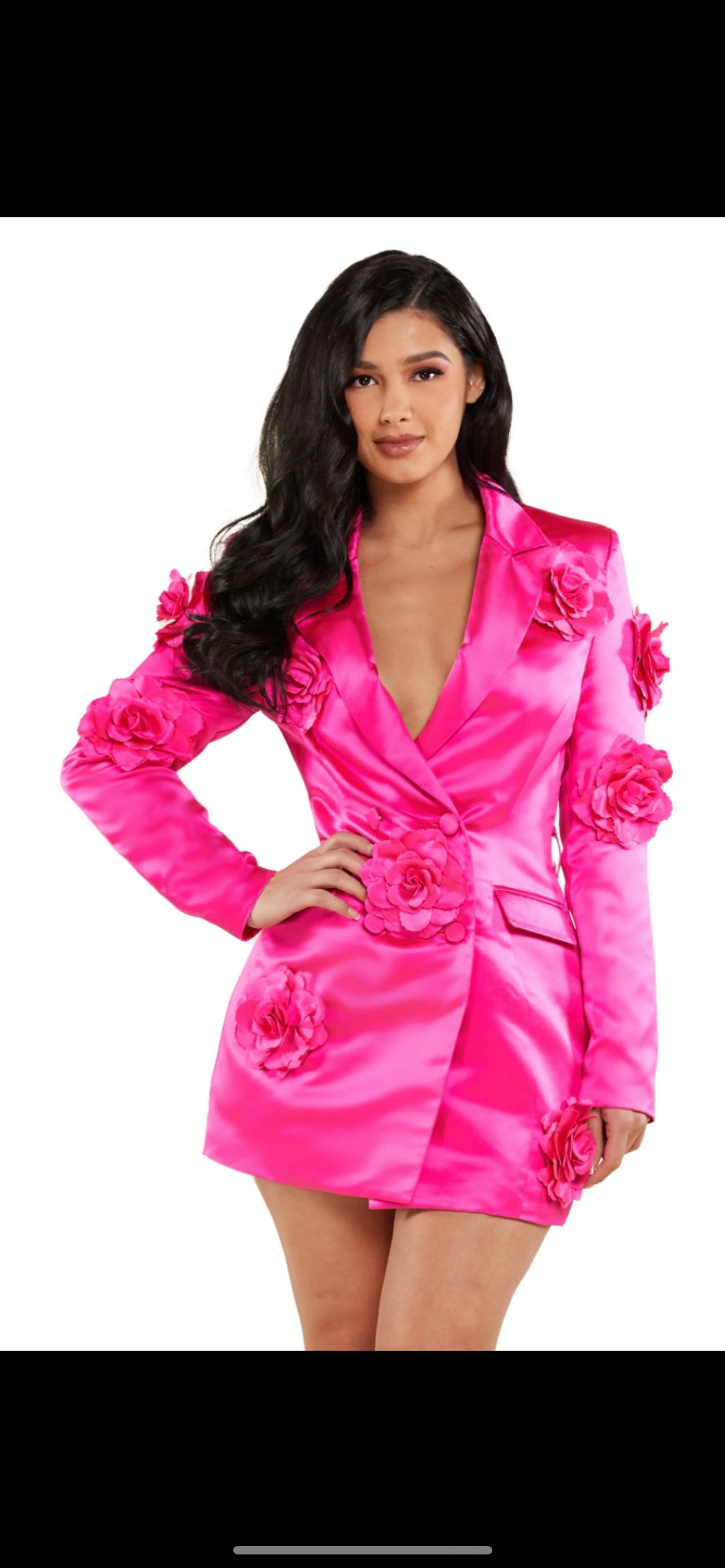 Hot Pink Blazer Dress Efia Fashions Hot Pink Blazer Dress Efia Fashions