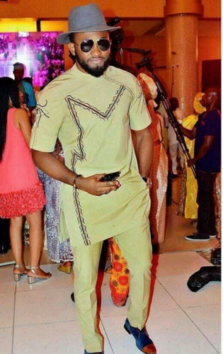 Sage Royalty  Ankara Top