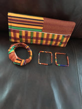 Kente Heels and Clutch with Jewelry Set