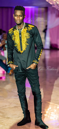 Mandela Black Royalty Top