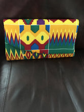 Yellow Red Green and Blue Kente Clutch