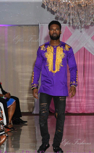 Mandela Purple Royalty Top