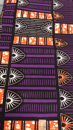 Ankara African Fabric - Purple Print